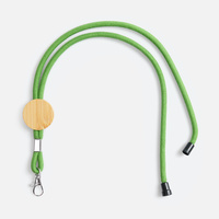 Шнурок для бейджа Tube Wood, зеленый