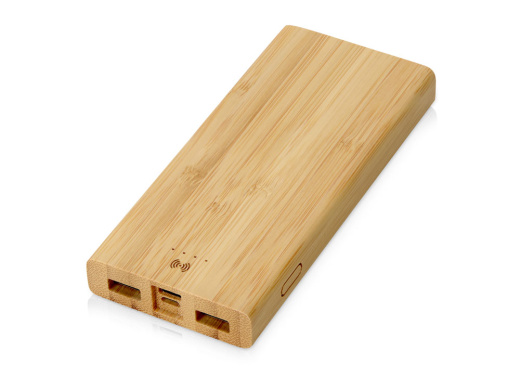 Внешний беспроводной аккумулятор из бамбука Bamboo Air, 10000 mAh (натуральный)