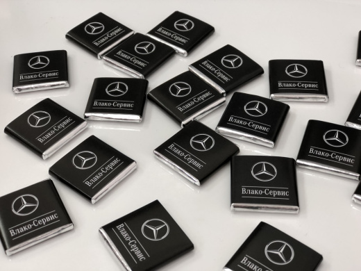 шоколадки с логотипом